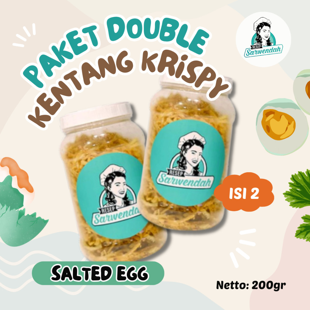 

Andrianbijaksana Resep Sarwendah - Paket Double - Kentang Salted Egg X2Pcs/ Kentang Mustofa Salted