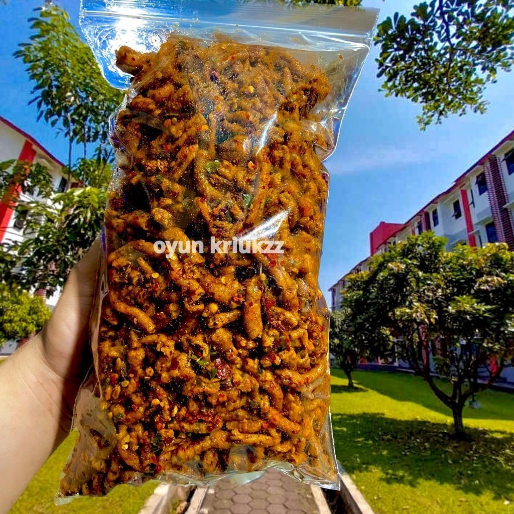 

Andrianbijaksana Keripik Usus Ayam Pedas Daun Jeruk 250 Gr Kering Makanan Food Snack