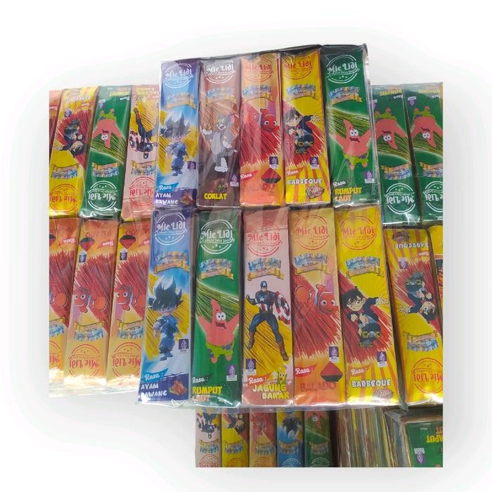 

Mi Lidi @60 Pcs - Milidi Lidian Viral 6 Aneka Rasa - Cemilan Food Noodles Pasta