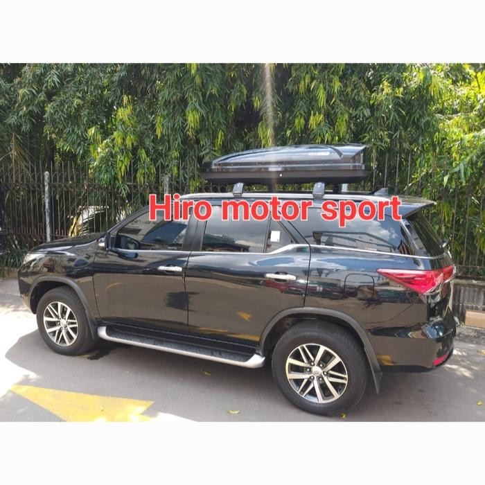 Hemat Paket Roof Box Hiro Dan Cross Bar Pajero Sport