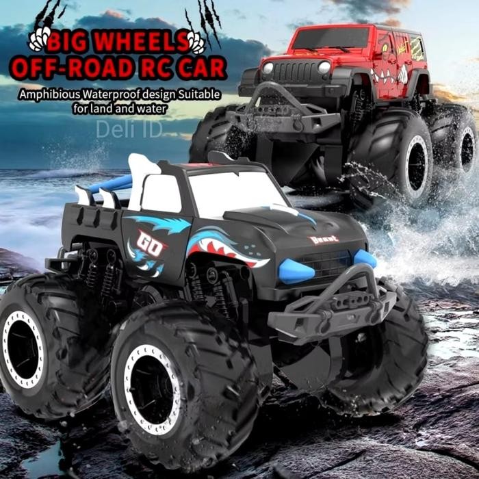 PROMO MAINAN ANAK MOBIL REMOTE CONTROL REMOT KONTROL JEEP JIP AMFIBI AMPHIBIOUS WATERPROOF TAHAN AIR