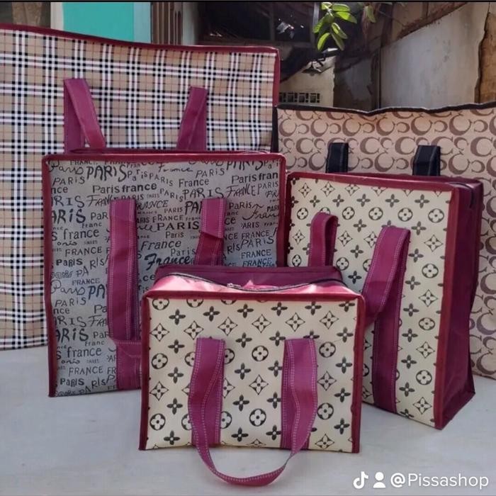 PREMIUM Tas Laundry Besar Jumbo Kuat Tas Karung Belanja Jumbo / Tas kain terpal jumbo,tas