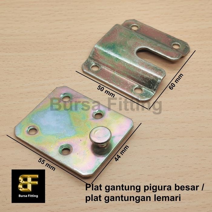 PREMIUM Plat gantung pigura / plat gantungan kitchen set / bracket gantung / plat gantungan serba