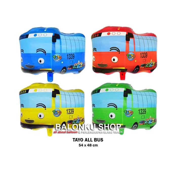 PREMIUM Balon Foil Tayo Set / Balon Tayo / Balon Karakter Tayo