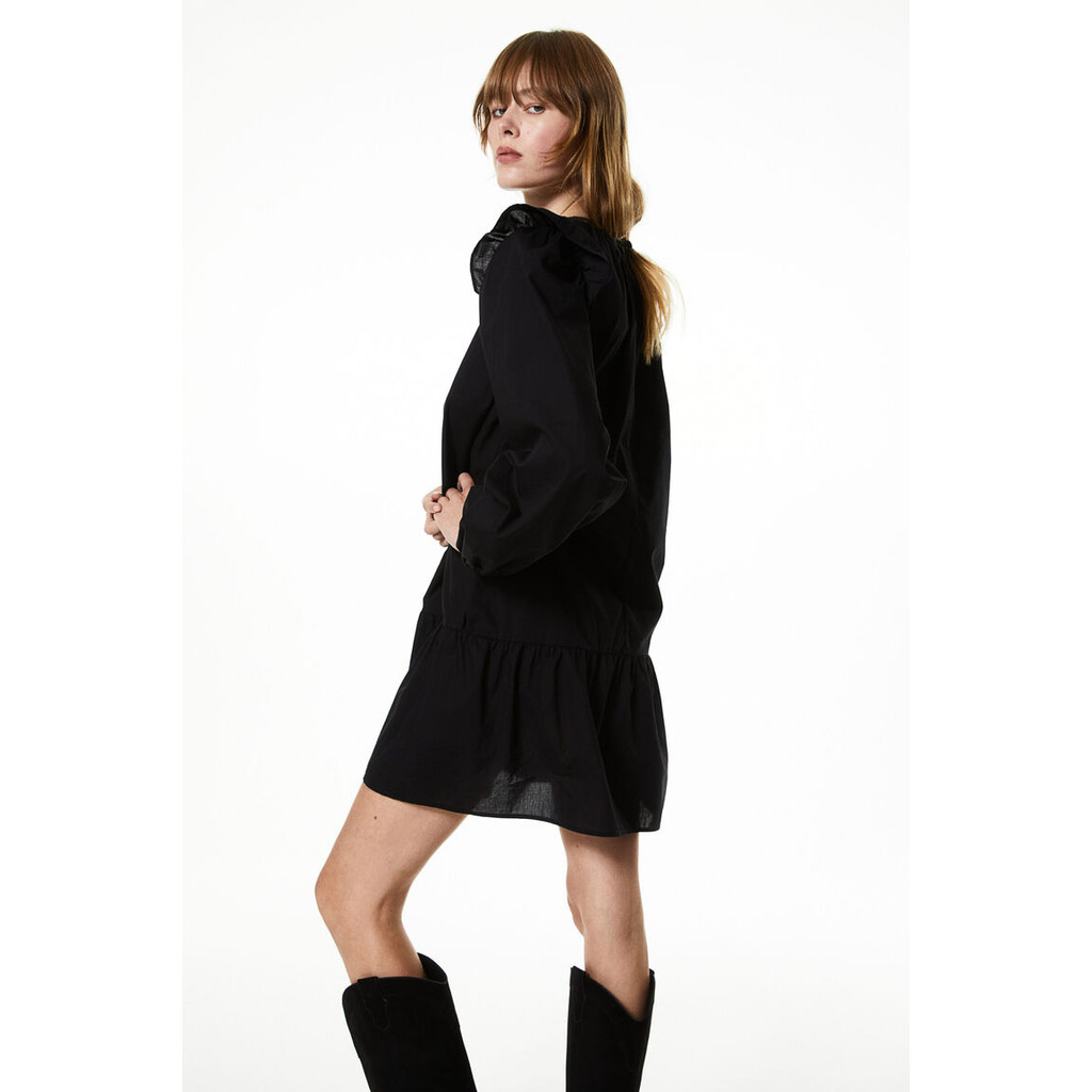 H&M Frill-trimmed dress Short, A-line dress in an airy weave