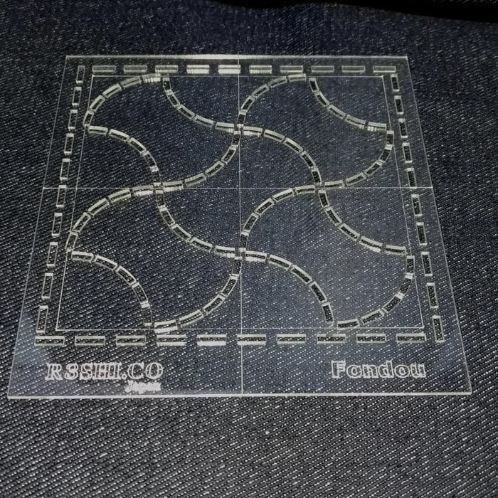 Sashiko/Sashico Quilting Ruler/penggaris Template Stencil/stensil