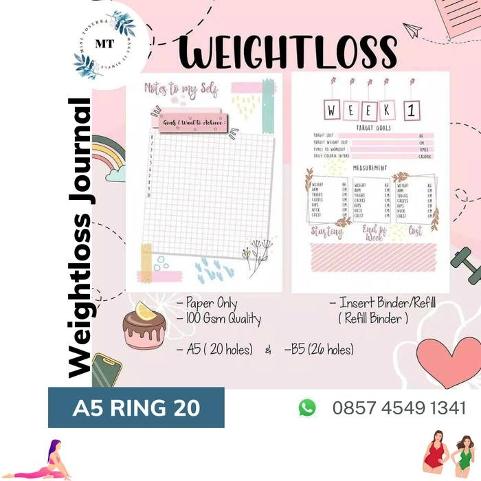 

Weight Loss Planner Journal #Gratisongkir