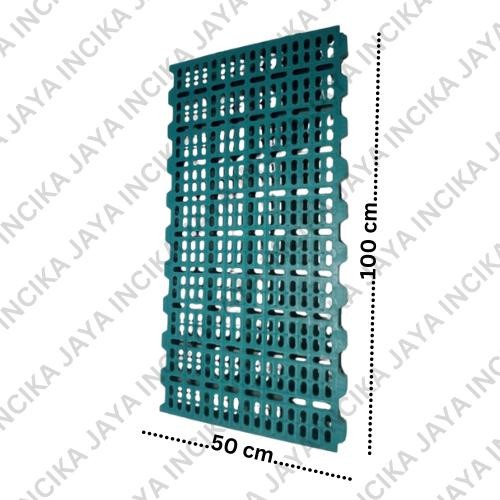 PLASTIK SLAT KAMBING HIJAU DAN HITAM - ALAS KANDANG UNTUK KAMBING