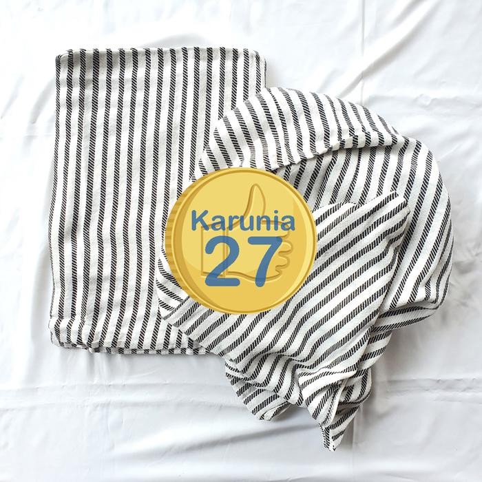 New Selimut Kain Salur Stripe Lorek Lurik Garis Jumbo Katun