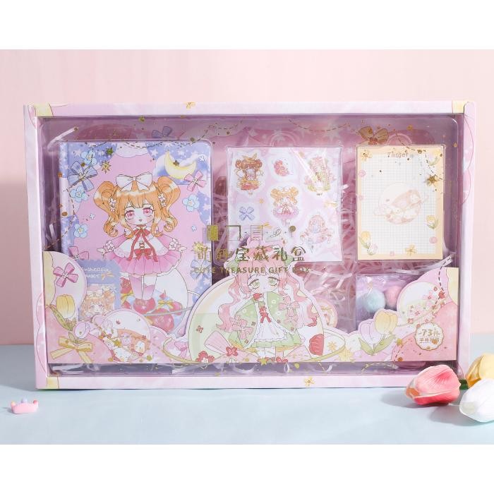 

6 In 1 Gift Set Paket Jurnal Set Diary Notebook Hadiah + Paperbag 1964 #Gratisongkir