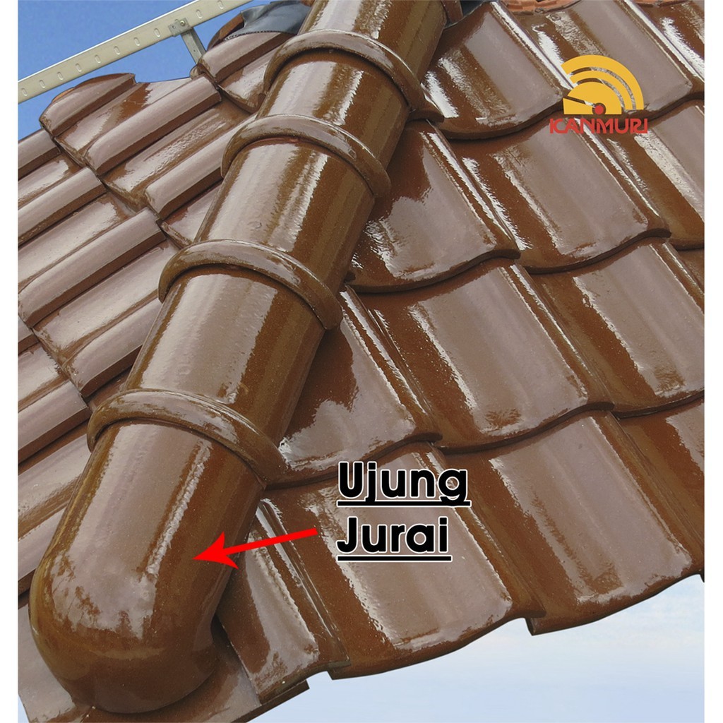 Ujung Jurai Natural Kanmuri Espanica Milenio Aksesoris Genteng Keramik Berglazur