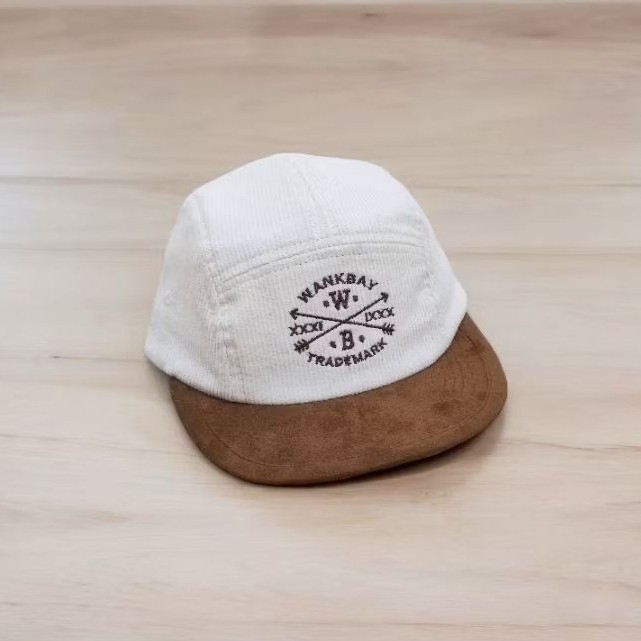 5 panel short cap/visor pendek corduroy wankbay Topi Distro original