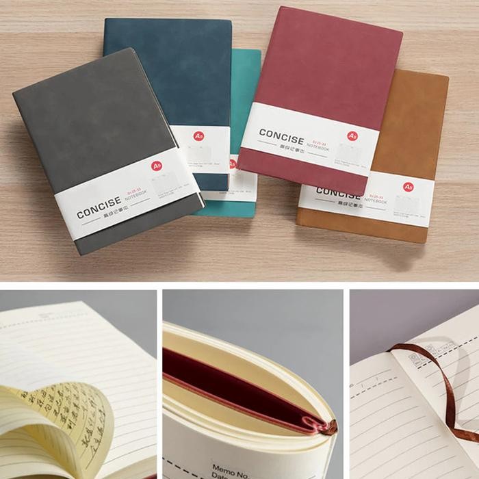 

Buku Catatan Jurnal Notebook Notes Cover Kulit Pu Leather A6 Agenda #Gratisongkir