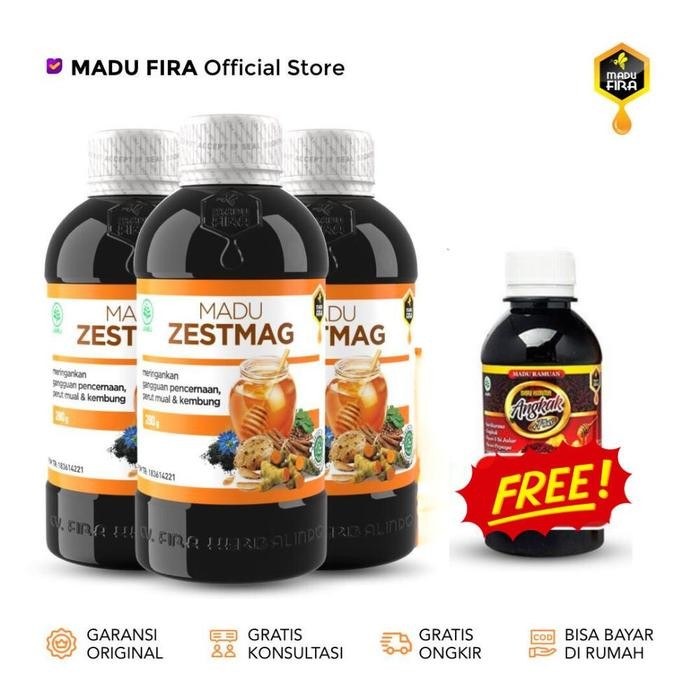 

[FLASH SALE] Madu Zestmag (3 Botol) - Membantu Meringankan Maag BPOM Halal MUI