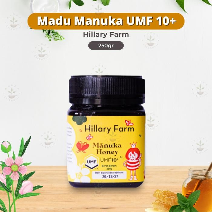 

Hillary Farm Manuka Honey UMF 10+ 250 gram - Madu Hillary Farm Manuka Honey UMF 10 250 gram