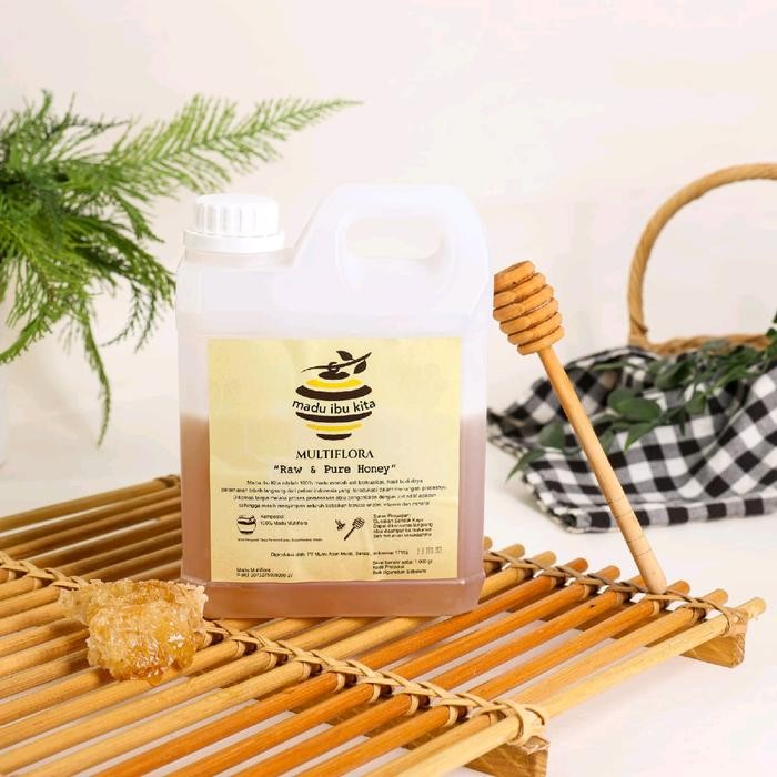

Madu Murni Asli 1kg Multiflora Super Grade 100% Alami - Madu Ibu Kita - Herbal - Honey