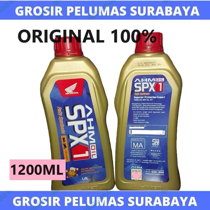 Original Oli Motor Sport Honda Ahm Spx 1 1200Ml 1.2 1,2 Liter Full Synthetic Ahm Spx1 Asli 1.2L