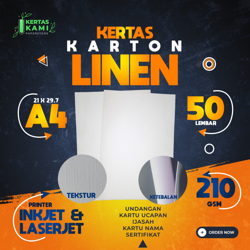 

Erta Linen 210 Gm A4 Ii 50 Lembar Erta Tebal Tetur Ota Putih A4 210 Gram Erta Undangan Arton Ih