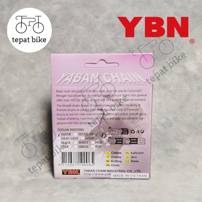 Readyy Rantai YBN SINGLE FULL LINK YBN MK747 MK-747 FIXIE BMX Chain 1 Speed Taiwan / Rante BMX
