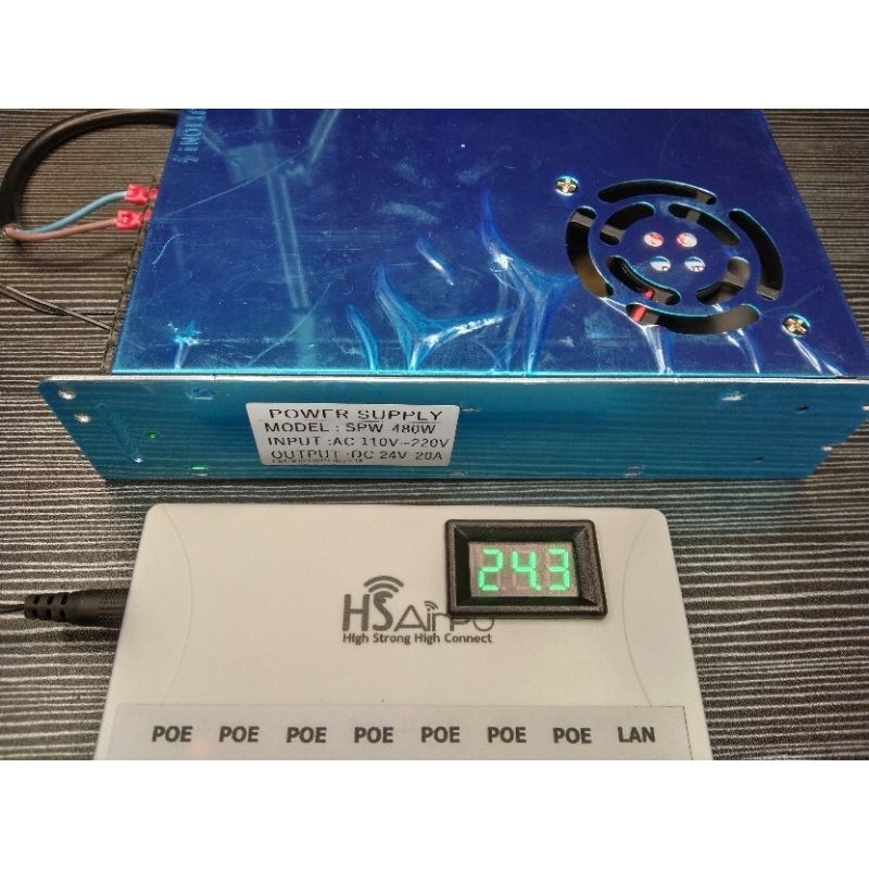 PSU 24volt 10-20ampere untuk RT/RWnet
