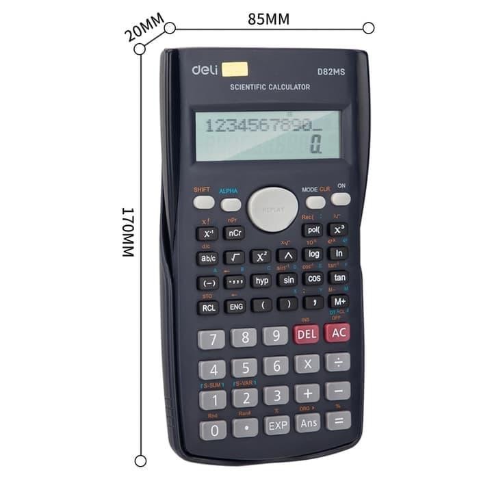 

Atk Creations - Kalkulator Scientific Deli D82Ms 240 Fungsi