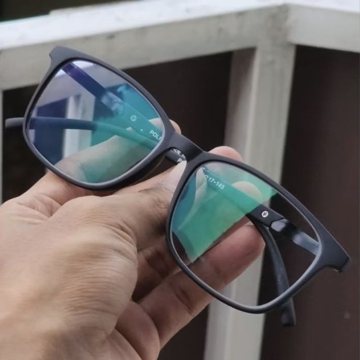 Kacamata Photocromic Lensa Anti Radiasi Frame Police Made in Italy Unisex / Kaca Mata elastis