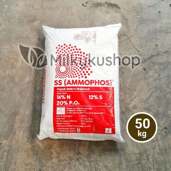 PUPUK MEROKE SS AMMOPHOS 50 KG KEMASAN PABRIK GOSEND GRAB