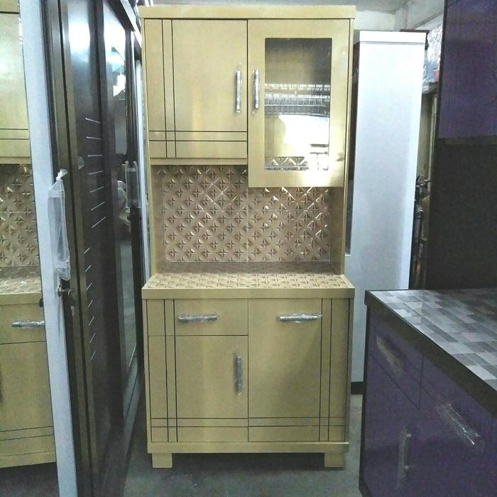 Lemari Dapur Kayu 2Pintu Grab/Gosend