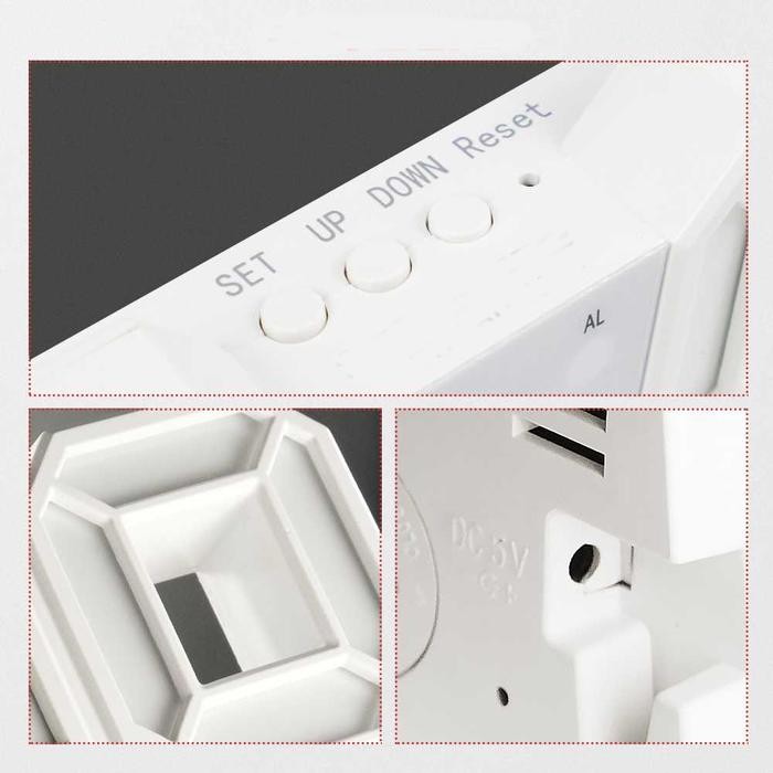 Terlaris Jam Meja Alarm Weker Unik Modern Dinding Led Digital Clock