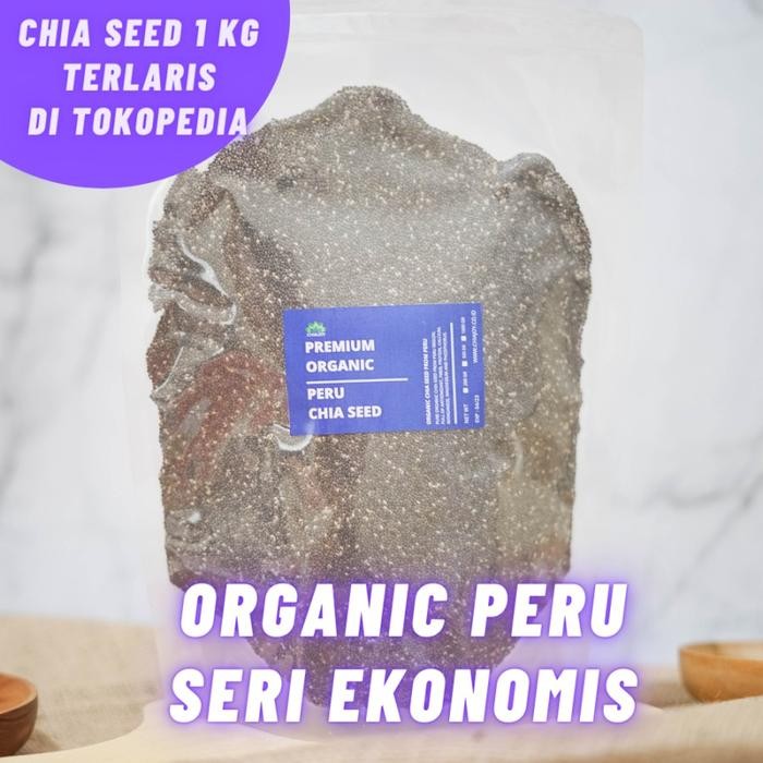 

1 Kg Chia Seed Peru Organik Untuk Diet 1 KG / Organic Peru Chia Seed