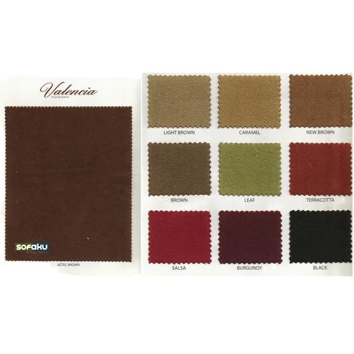 VALENCIA Fabric Kain Sofa Jok Mebel Interior Sarung Sofa