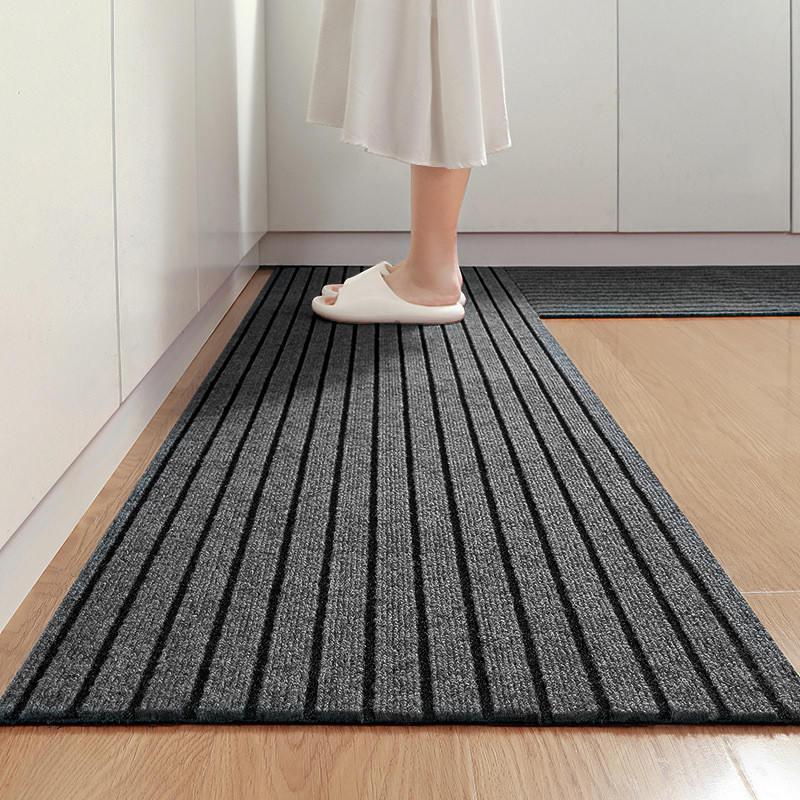 Karpet dan Keset Dapur Karpet Garis Anti Selip Dapat Dicuci Menyerap Minyak Keset Karpet Dapur Keset