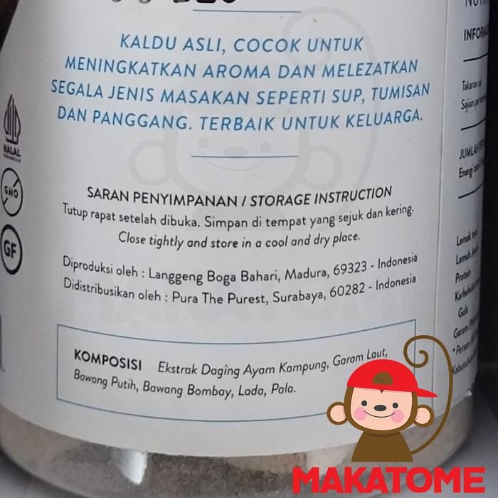 

Promo Terlaris Pura Kaldu ayam kampung 100g Chicken powder 100 gr no sugar no msg Ready