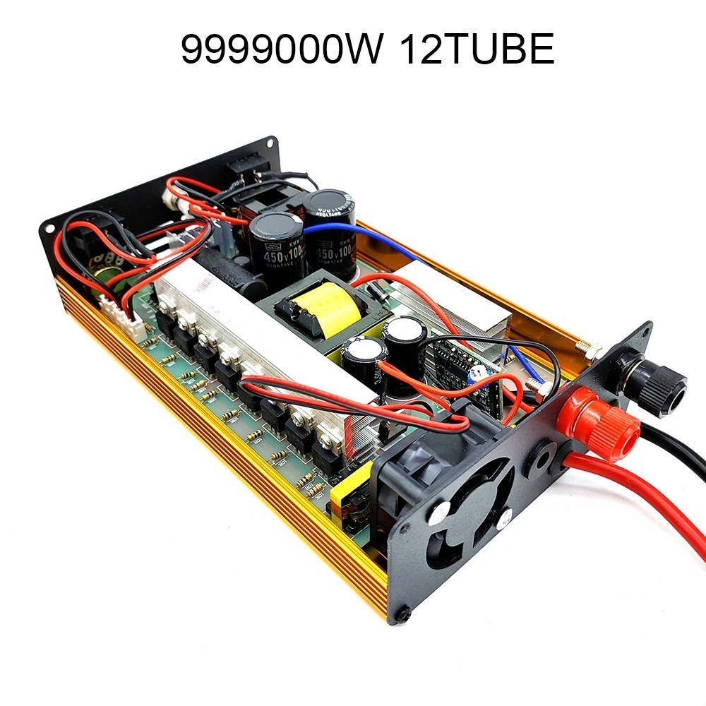 Inverter Daya Transformator 16 Tabung DC 12V ke AC 220V PSW Inverter Konverter Peningkatan Tegangan