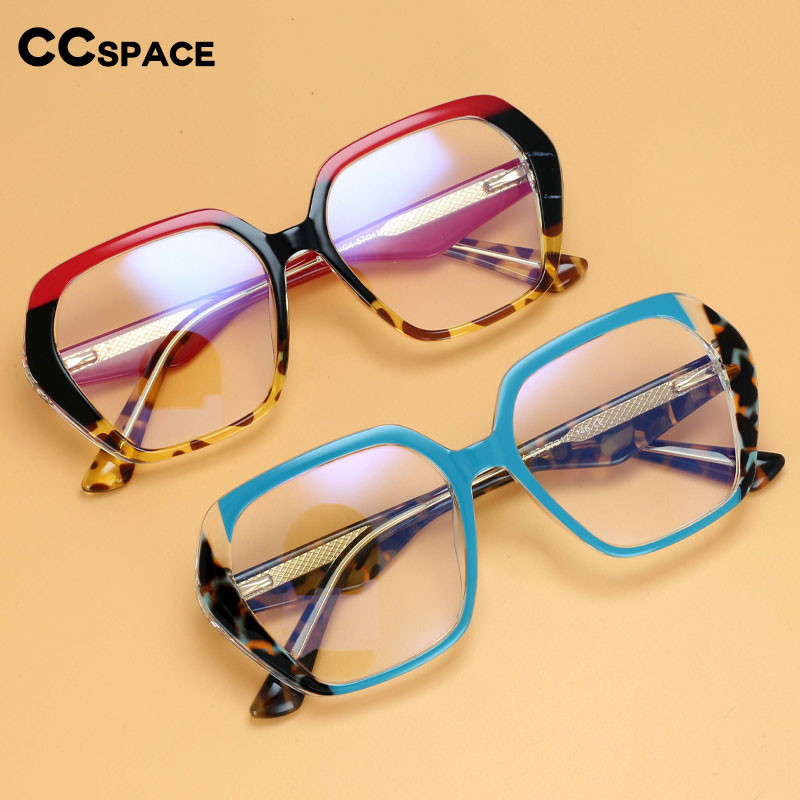 55340 Trending Rainbow Eyewear Blue Light Blocking Optical Frame Women's Fashion Leopard Prescriptio