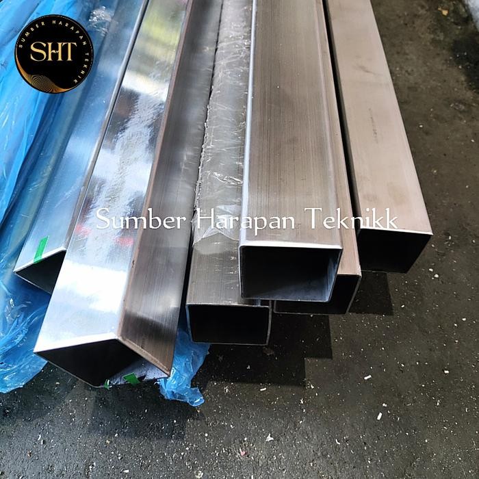 Pipa Hollow Stainless 5cm x 5cm panjang 6meter