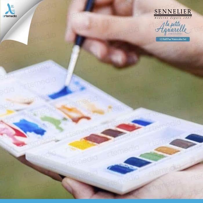 

Artemedia - Cat Air Sennelier La Petite Aquarelle 12 Half Pan Watercolor Box