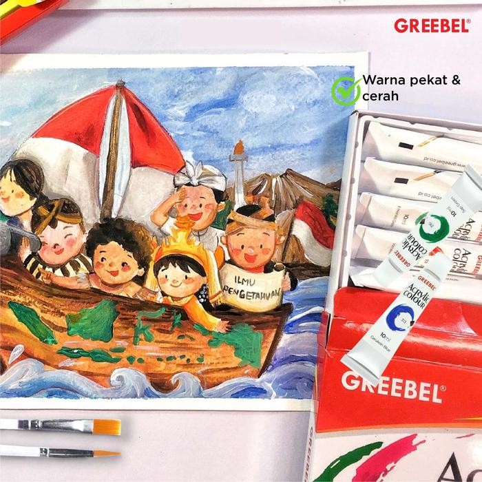 

Artemedia - Greebel Cat Lukis Akrilik Set 18 Warna / Cat Acrylic Set (18X10Ml)