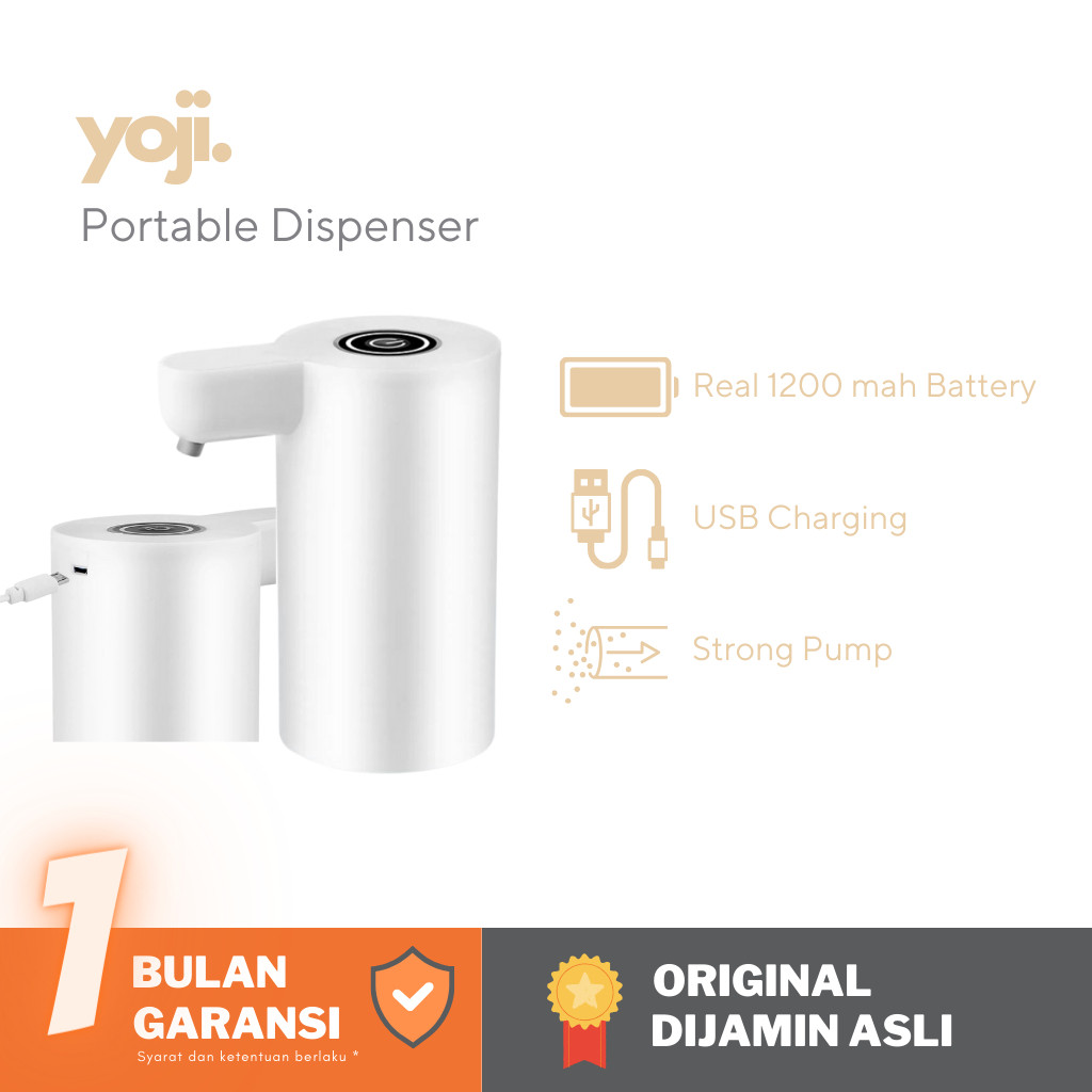 YOJI - Pompa Galon Charger USB/Galon Pump