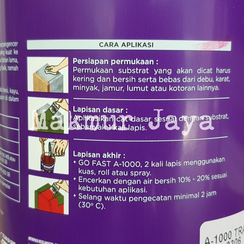 Propan Go Fast A-1000 Cat Besi Kayu Water Based