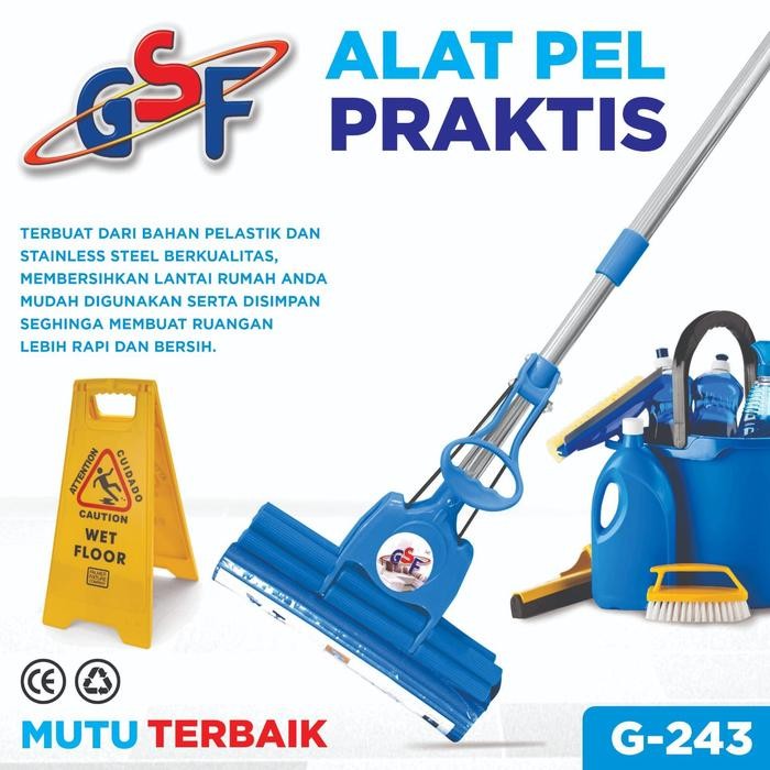 Baru Pel Lantai Pel Tarik Pel Sodok Busa Pembersih Lantai Magic Mop Gsf