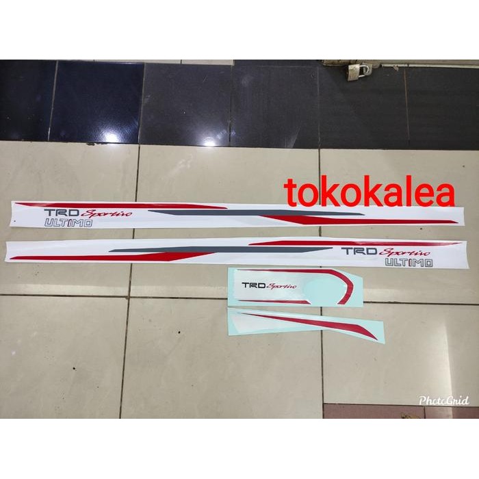 PAKET STIKER BODY MOBIL TRD SPORTIVO RUSH 2014-2017+STIKER COVER BAN
