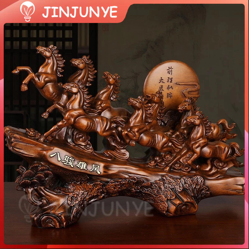 Fengshui pajangan 8 kuda berlari / panjangan delapan kuda / kuda berlari Fengshui Hadiah Pria Dan