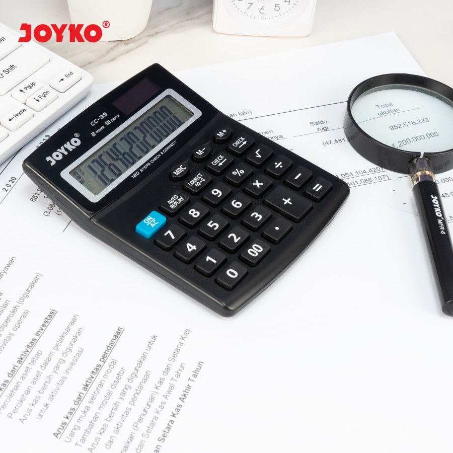 

Joyko Calculator CC-39 / Kalkulator 12 Digits / Check Correct / Kalkulator Meja Kantor Office Murah