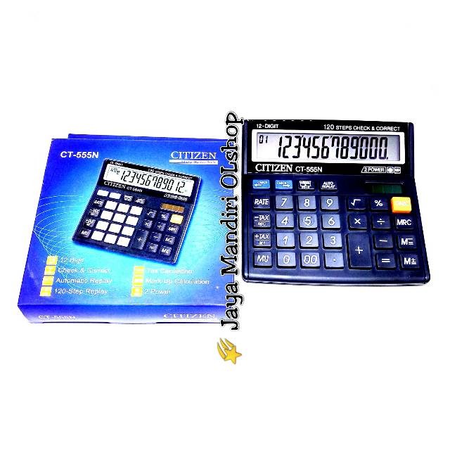 

Kalkulator Citizen CT-555N / CT 555 N / Tax Calculator / Mark Up Calculation
