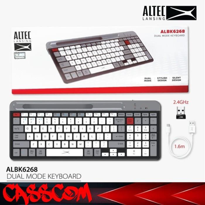 JTTOP" ALTEC LANSING KEYBOARD DUAL MODE WIRELESS/BLUETOOTH ALBK6268 ALBK-6268