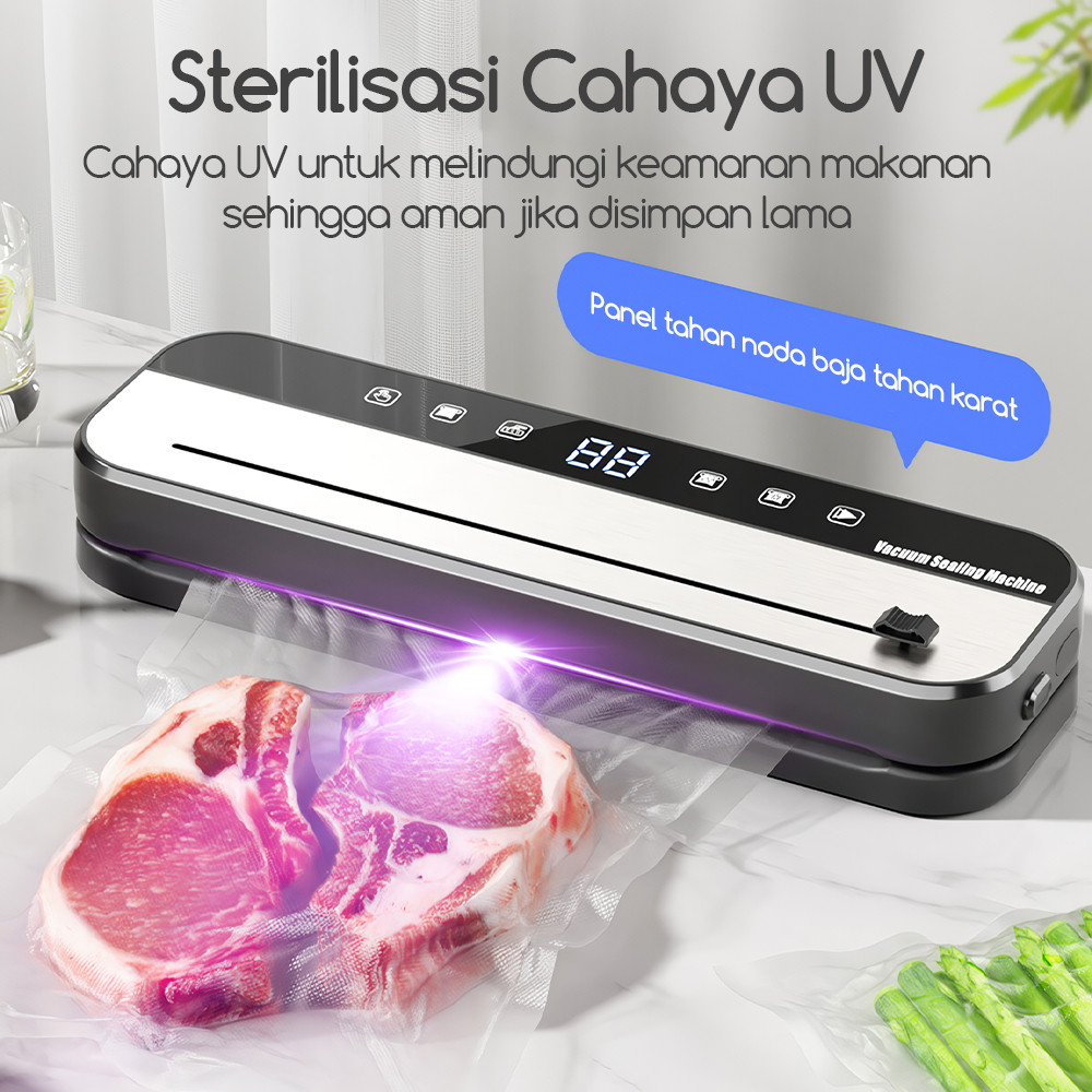 Bonkyo Portable Food Vacuum Sealer - VM2 Vakum Makanan Portable Untuk Makanan Basah dan Kering VM2
