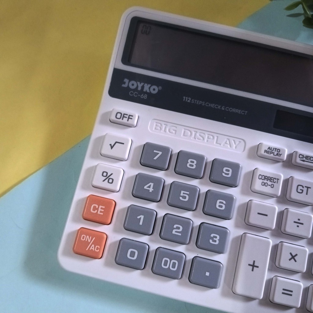 

Joyko Calculator CC-68 - Kalkulator 12 Digit Big Display Murah Berkualitas