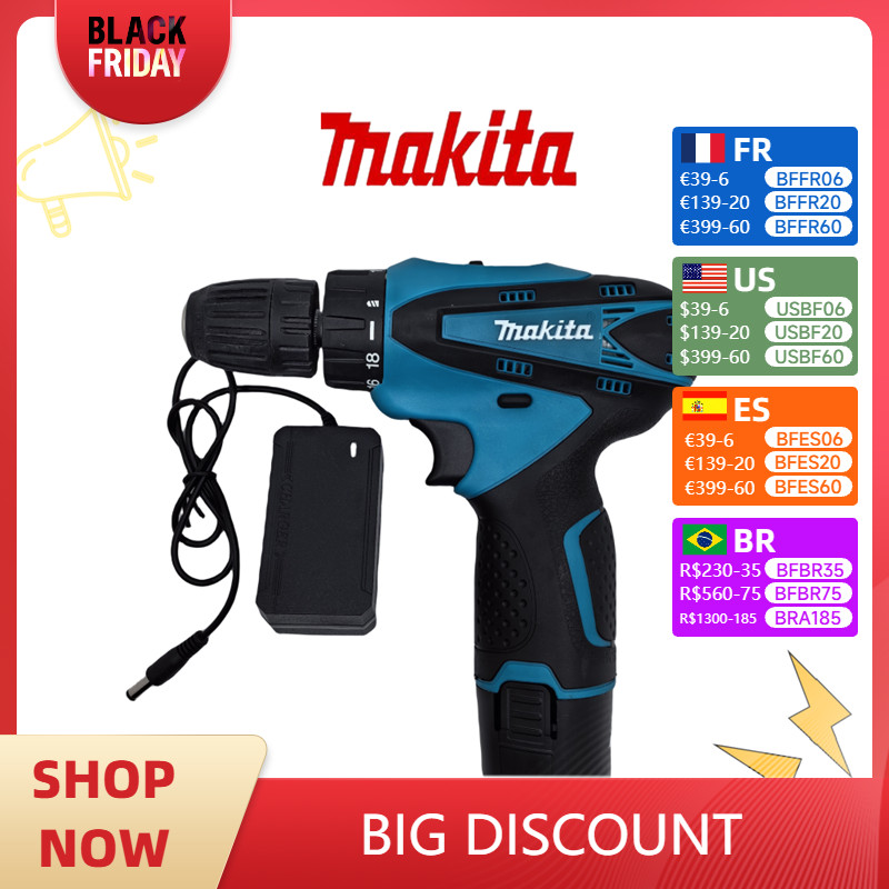 Makita DF330DZ DF330D household Cordless Electric Screwdriver 12V LXT 3/8" Drill Driver Power Tool,M