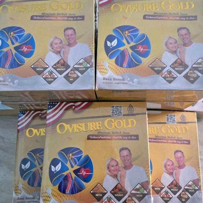 

BARANG TERLARIS PROMO Paket 4 Box Ovisure Gold Original - Susu Atasi Masalah Tulang dan Sendi